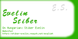 evelin stiber business card